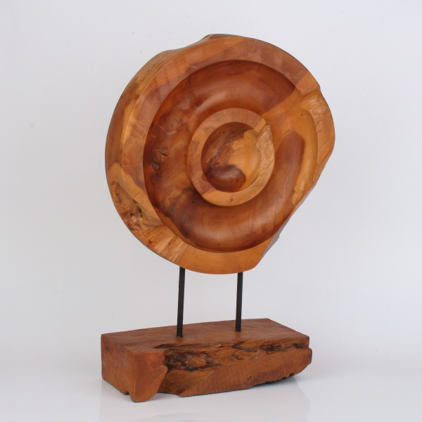 Dřevěná stolní dekorace kruh 45cm řezbář