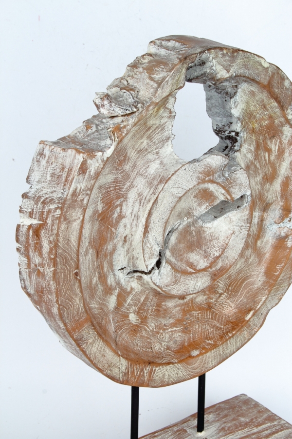 Dřevěná stolní dekorace s patinou kruh 45cm