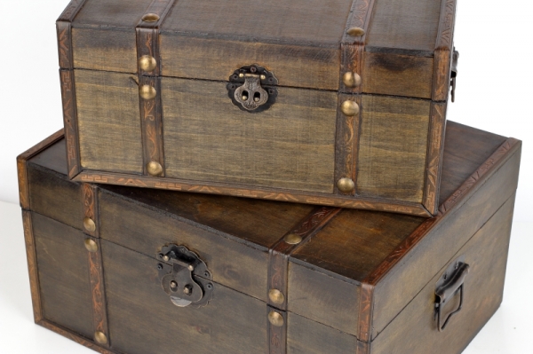 Dřevěná truhla 35x27x18,5cm