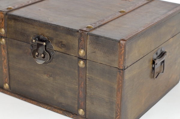 Dřevěná truhla 35x27x18,5cm