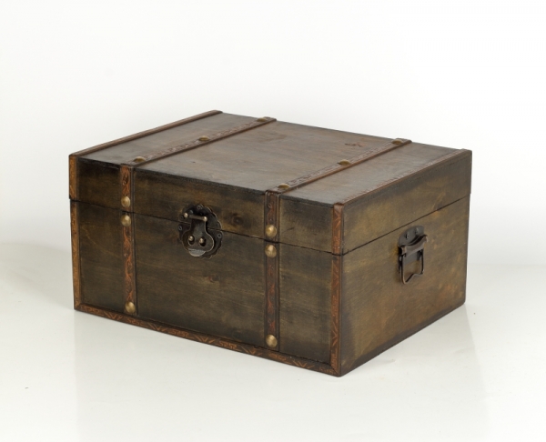 Dřevěná truhla 35x27x18,5cm