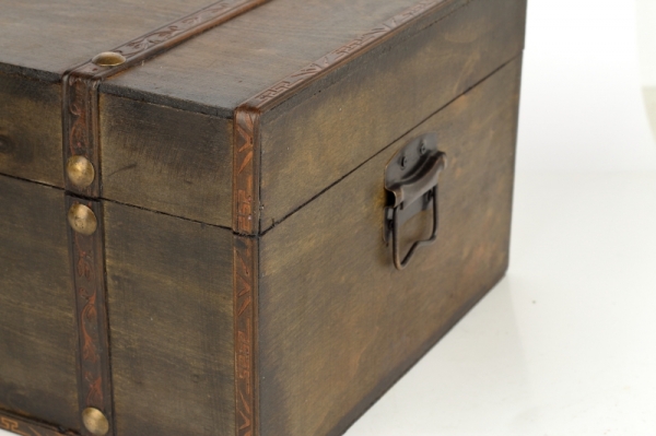 Dřevěná truhla 35x27x18,5cm