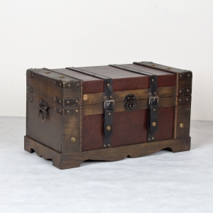 Dřevěná truhla hranatá 52x27x28cm 