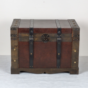 Dřevěná truhla hranatá 72x47x50cm