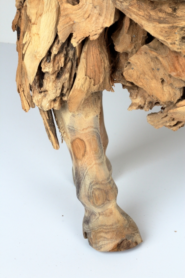 Dřevěná zahradní dekorace beran 81x66x25cm 12kg