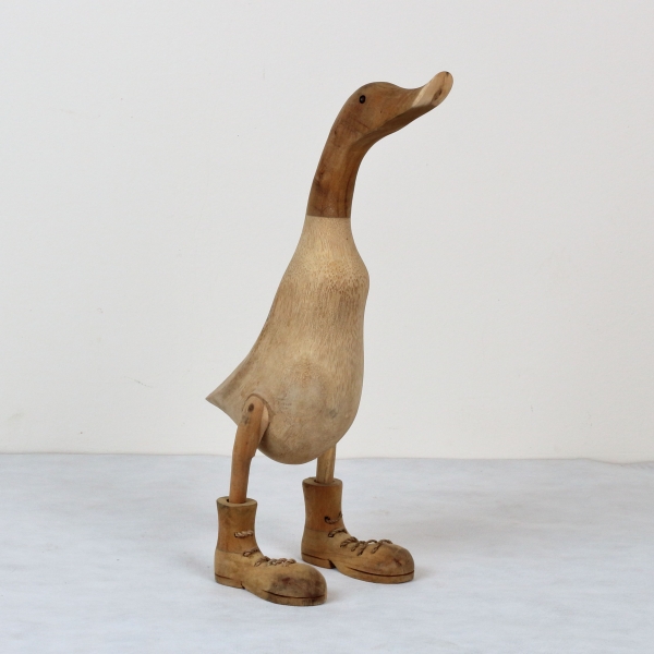 Dřevěná zahradní dekorace kachna 50cm