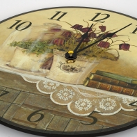 Dřevěné hodiny  knihy 30cm