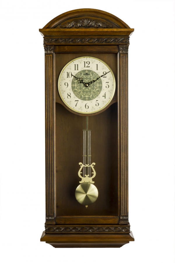 Dřevěné hodiny kyvadlové 28,5x72x14,5cm