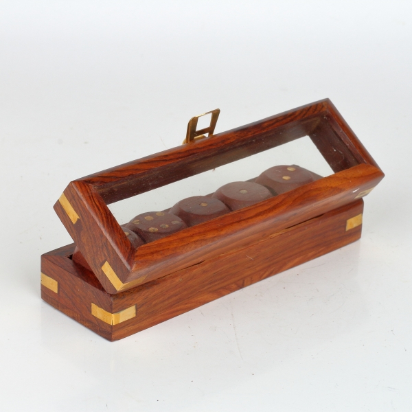 Dřevěné hrací kostky v krabičce 13x4x3,7cm