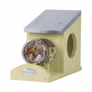 Dřevěné krmítko pro veverky 24,5x12,3x18,5cm