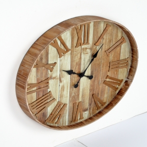 Dřevěné nástěnné hodiny 57cm