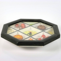 Dřevěné nástěnné hodiny do kuchyně 24cm