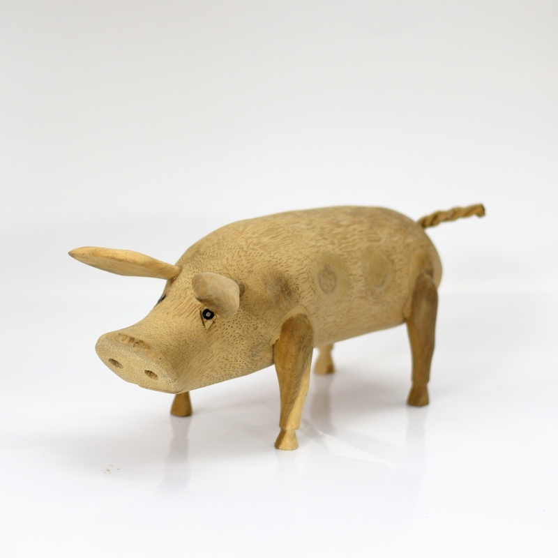 Dřevěné prasátko NATURAL