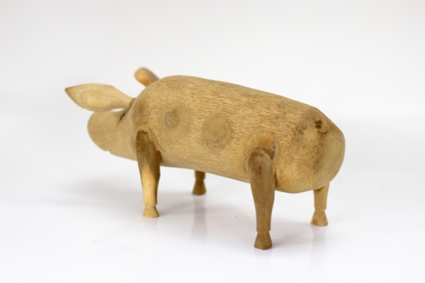 Dřevěné prasátko NATURAL