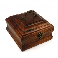 Dřevěné skládací retro hodiny 22cm