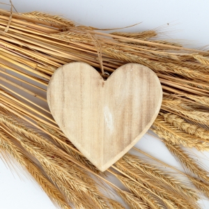 Dřevěné srdce z lásky 13x13cm