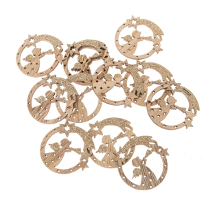 Dřevěné vánoční ozdoby 5x5cm