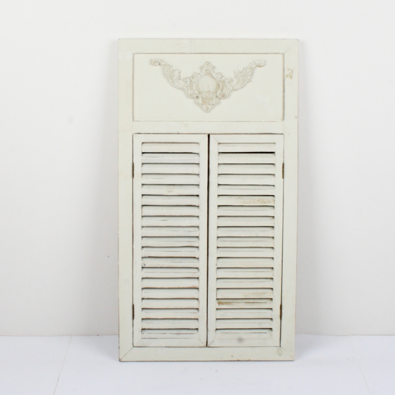 Dřevěné zrcadlo se starou okenicí 42x75x3cm