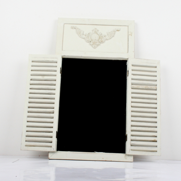 Dřevěné zrcadlo se starou okenicí 42x75x3cm