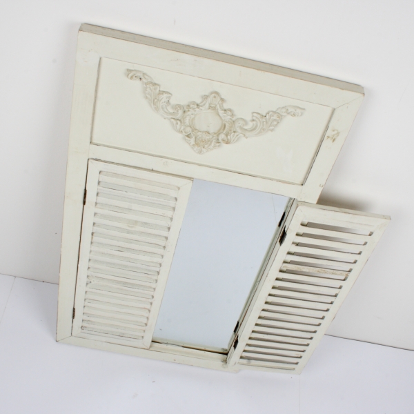 Dřevěné zrcadlo se starou okenicí 42x75x3cm