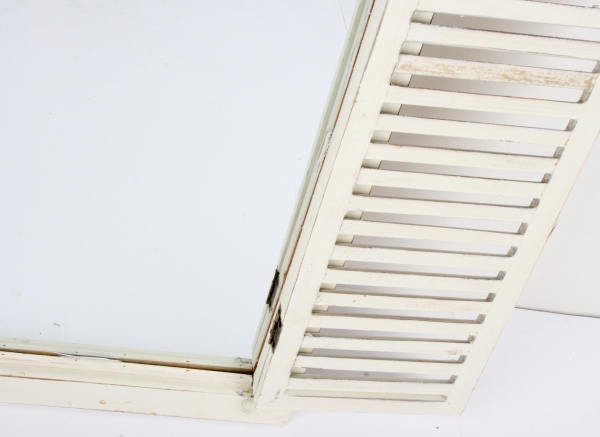 Dřevěné zrcadlo se starou okenicí 42x75x3cm