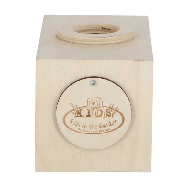 Dřevěný box na pozorování hmyzu pro děti s lupami 3× a 5× – 18 cm