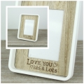Dřevěný foto rámeček Love you  23x18cm