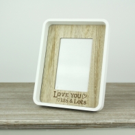 Dřevěný foto rámeček Love you 23x18cm
