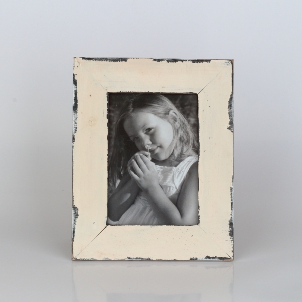 Dřevěný fotorám starobylý vzhled 20,5x26cm