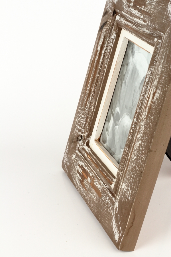 Dřevěný fotorámeček hnědý 23x28x3cm