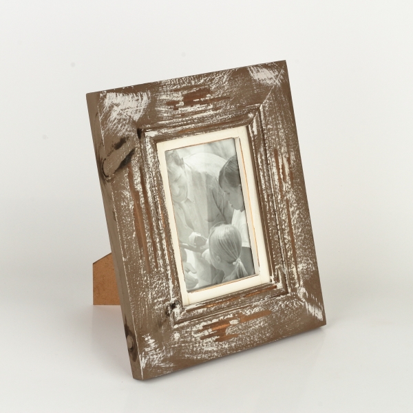 Dřevěný fotorámeček hnědý 23x28x3cm