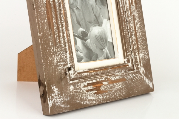 Dřevěný fotorámeček hnědý 23x28x3cm