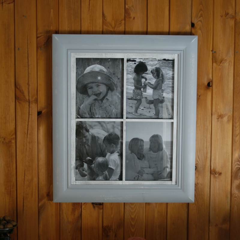 Dřevěný fotorámeček na 4 fotky 58x68cm