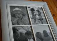 Dřevěný fotorámeček na 4 fotky 58x68cm