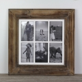 Dřevěný fotorámeček na 6 fotografií 47x47cm