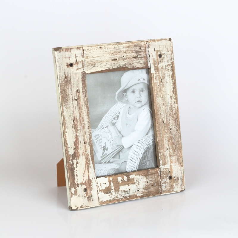 Dřevěný fotorámeček s patinou 29x24cm