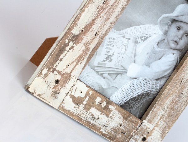 Dřevěný fotorámeček s patinou 29x24cm