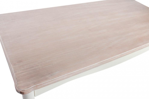 Dřevěný jídelní stůl bílý 160x80x80cm