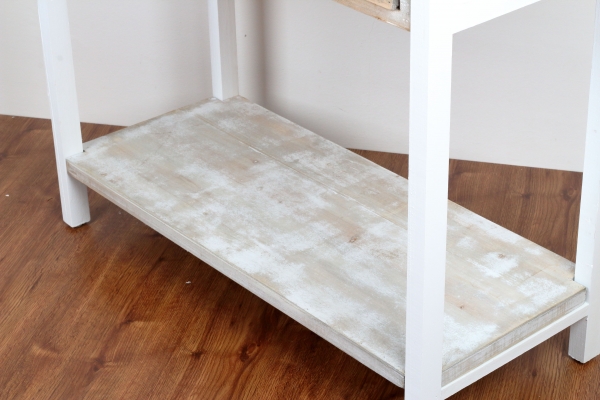 Dřevěný konzolový stolek se dvěma šuplíky 85x77x37cm