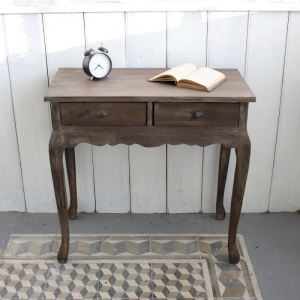 Dřevěný konzolový stůl hnědý 72x70,5x35,5cm