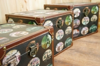 Dřevěný kufřík 40cm