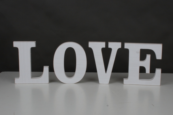 Dřevěný nápis LOVE 17,5cm
