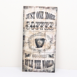 Dřevěný obraz COFFEE 30x60cm