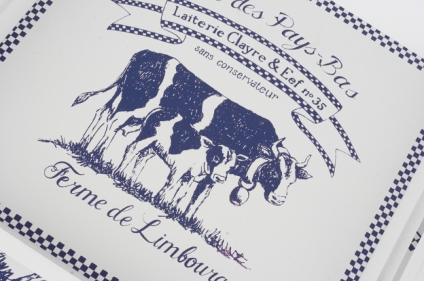 Dřevěný podnos LAIT DE VACHE 40x40/30x30cm (sada 2ks)