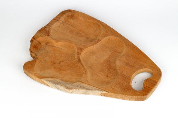 Dřevěný podnos XXL na tatarák a vepřové koleno