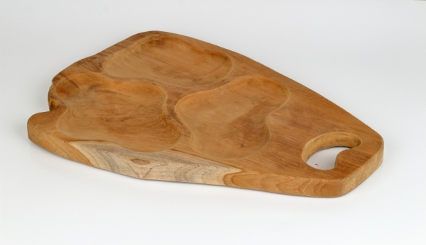 Dřevěný podnos XXL na tatarák a vepřové koleno