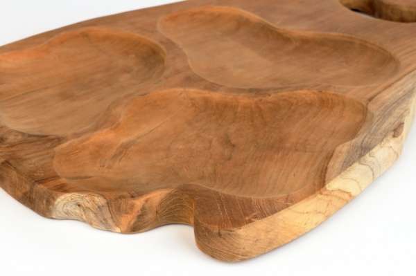 Dřevěný podnos XXL na tatarák a vepřové koleno