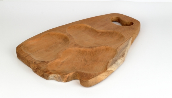 Dřevěný podnos XXL na tatarák a vepřové koleno