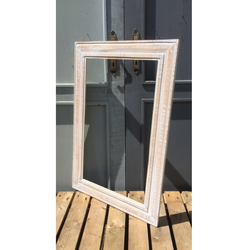 Dřevěný rám na zrcadlo 90x60cm II.jakost