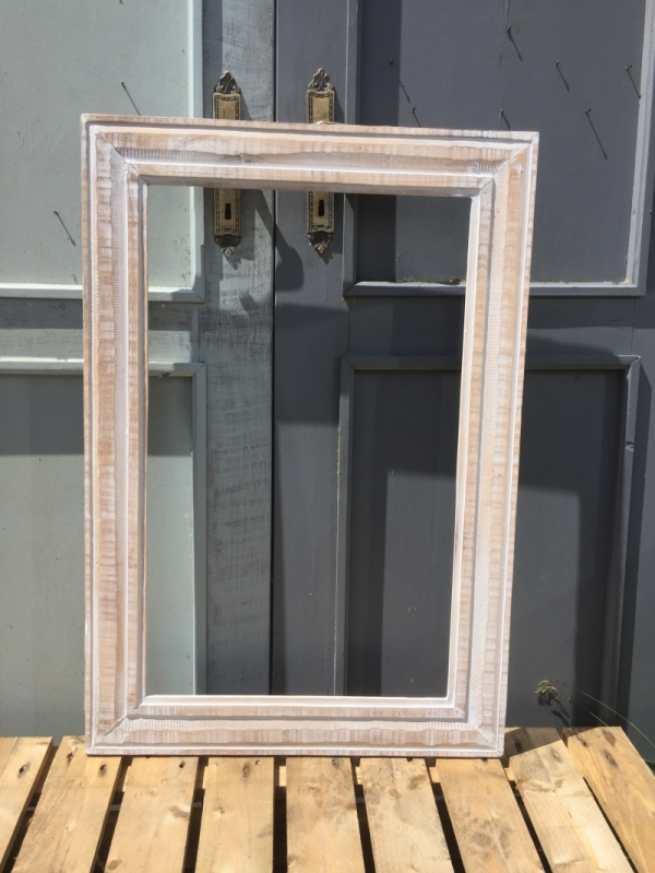 Dřevěný rám na zrcadlo 90x60cm II.jakost